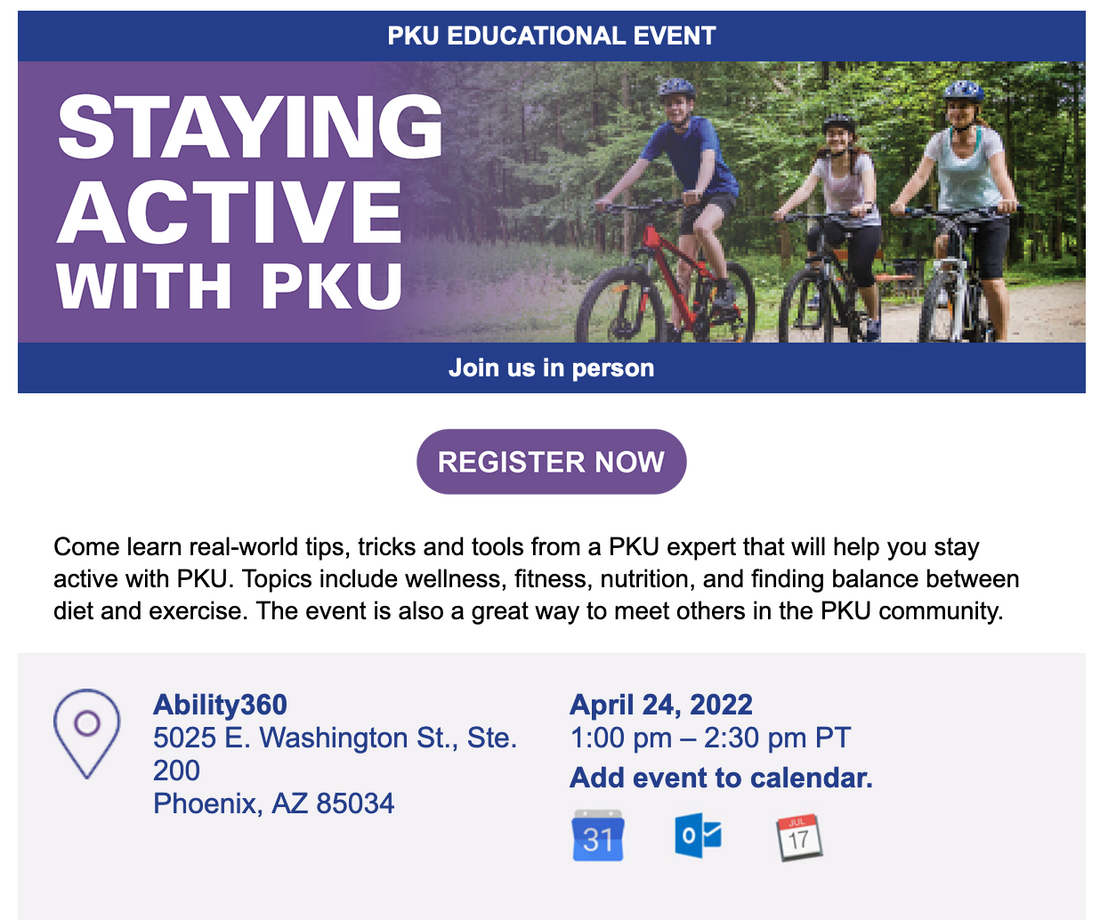 Staying Active with PKU